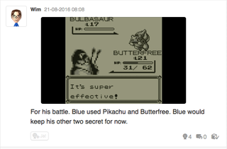 Illustration for article titled Let's play Pokemon Blue, Miiverse style part 3